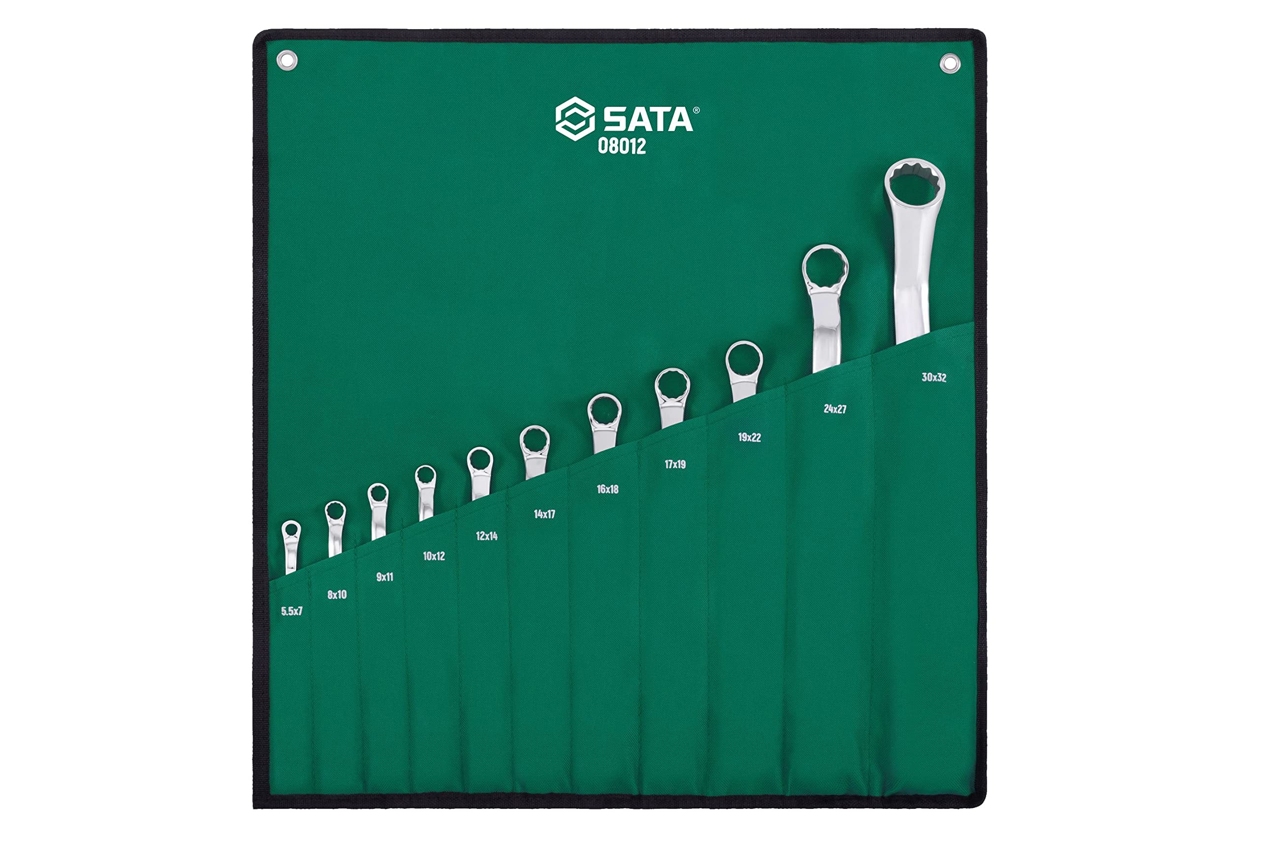 SATA ST08012 10 Pieces Metric Double Box End Wrench Set