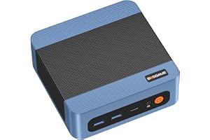 BOSGAME E5 Multi-Functional Mini PC, Ryzen 3 5300U 4-core 8-Thread Dual LAN Desktop Computers, 16GB DDR4 1TB PCIe 3.0x4 SSD, Triple Displays HDMI 2.0x1, DisplayPortx1, USB-C x1, Wi-Fi 5, BT 5.0