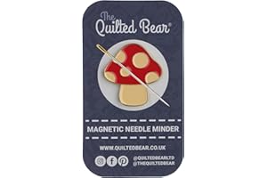 The Quilted Bear Needle Minders - Magnetic Enamel Needle Keeper for Sewing Pins, Sewing Needles, Embroidery Needles, Cross St