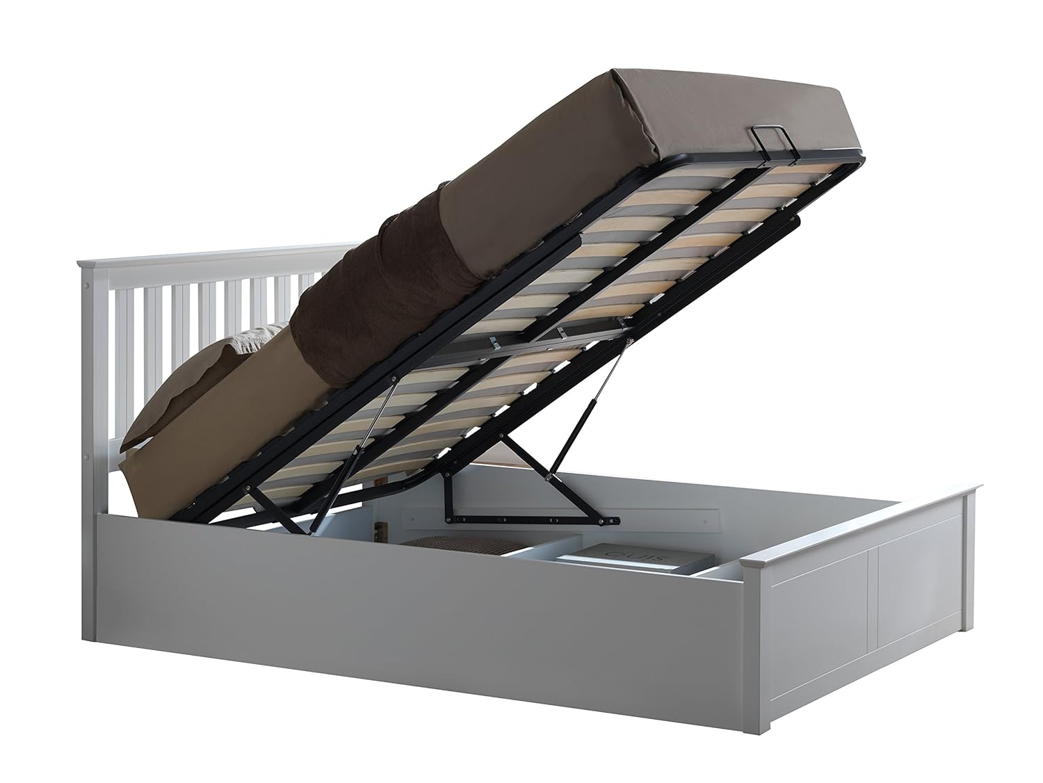 Home Source – Stauraum Betten Trennwände Gas Lift solidem Holz