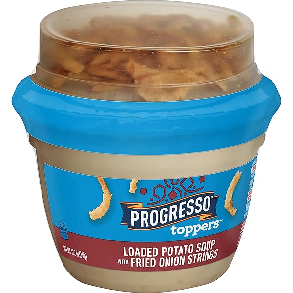 PROGRESSO TOPPERS, LOADED POTATO SOUP WITH FRIED ONION STRINGS, 12.2 OUNCE