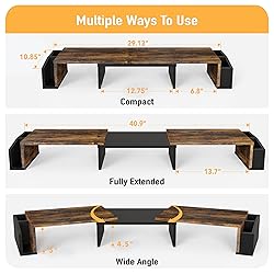 Simple Houseware Desk Dual Monitor Stand Riser with