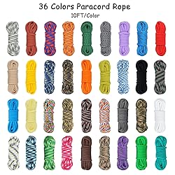 MONOBIN 36 Colors 10ft Paracord 550 Combo