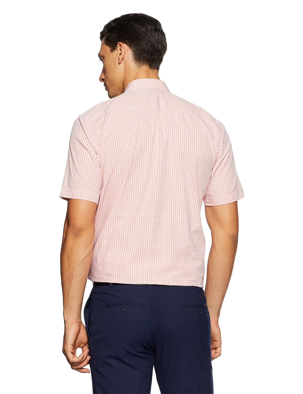 peter england men's solid regular fit formal shirt