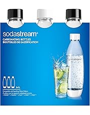 SodaStream 3 Bottiglie per gasatore d'acqua, Capienza 1 litro, Modello Fuse, Compatibili con modelli Gasatore Source, Play, Power, Spirit