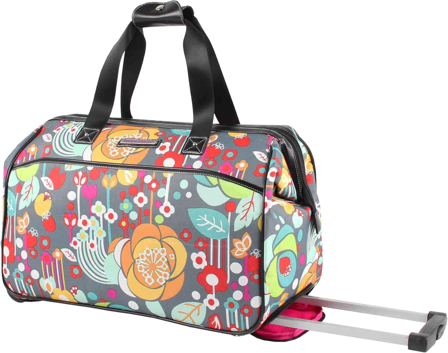 Lily Bloom Luggage Designer Pattern Suitcase Wheeled Duffel Carry On