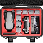 FPVtosky Hard Case for DJI Air 3S/Air 3 Drone/Fly More Combo, Waterproof Air 3S Hard Shell Carrying Case Accessories, Compatible with DJI RC2/ RC-N3/ RC Pro, Up to 8 Batteries