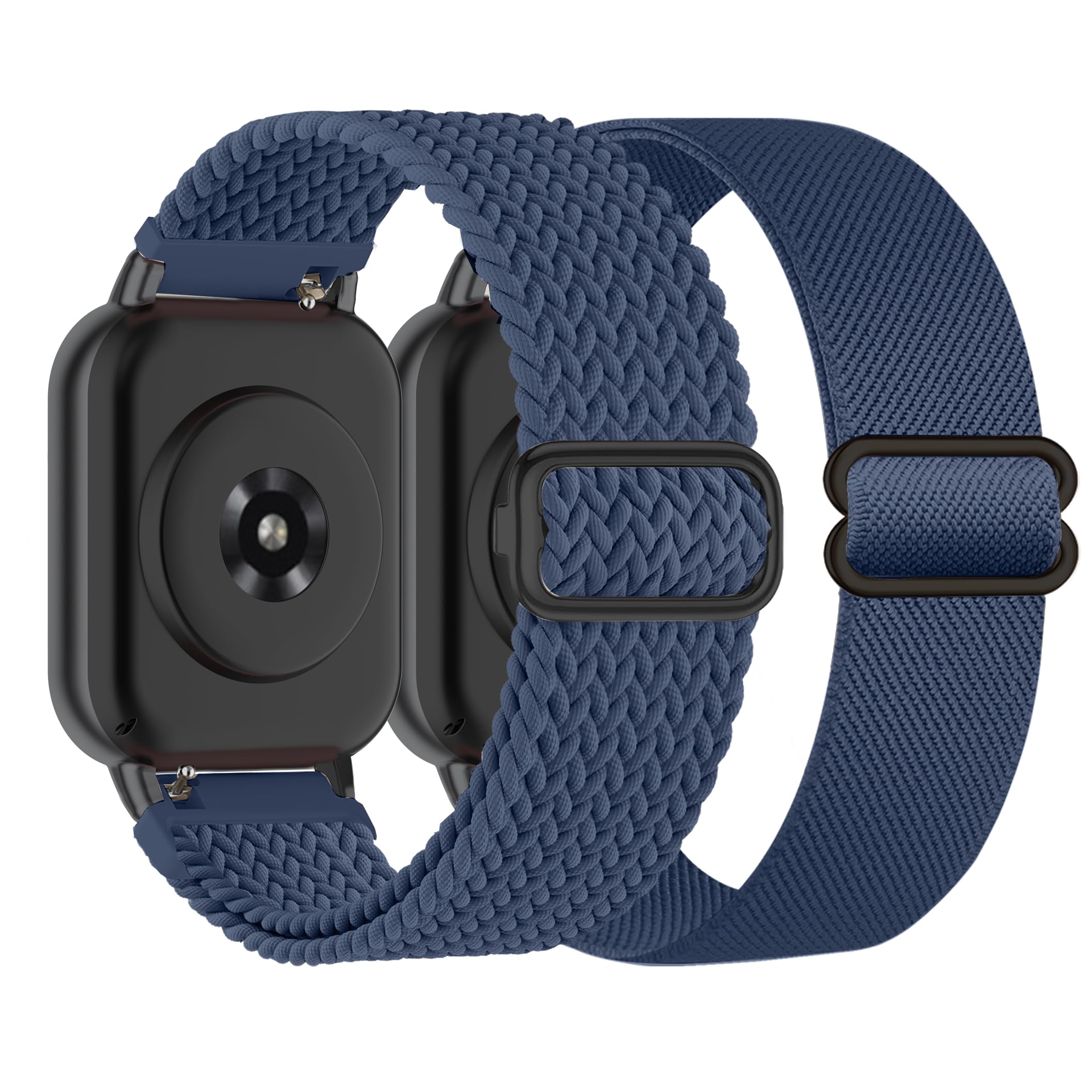 Wizvv 22 mm Nylon Bracelet Compatible with Garmin Venu 2/Venu 3/Vivoactive 4, Loop & Elastic Braided Bracelet for Forerunner 265/255/255 Music Men Women