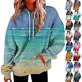 slqdgmryz Oversized Hoodies for Women Plus Size Drawstring Graphic Hoodie Loose Preppy Sweatshirt with Pocket Womens Pullover