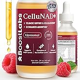Boost Labs LLC Liposomal NAD+ Supplement Liquid Drops - High Potency NMN Alternative for Cellular Energy, Healthy Aging & Brain Fog - Fast-Absorbing NAD Liquid Formula (2oz)