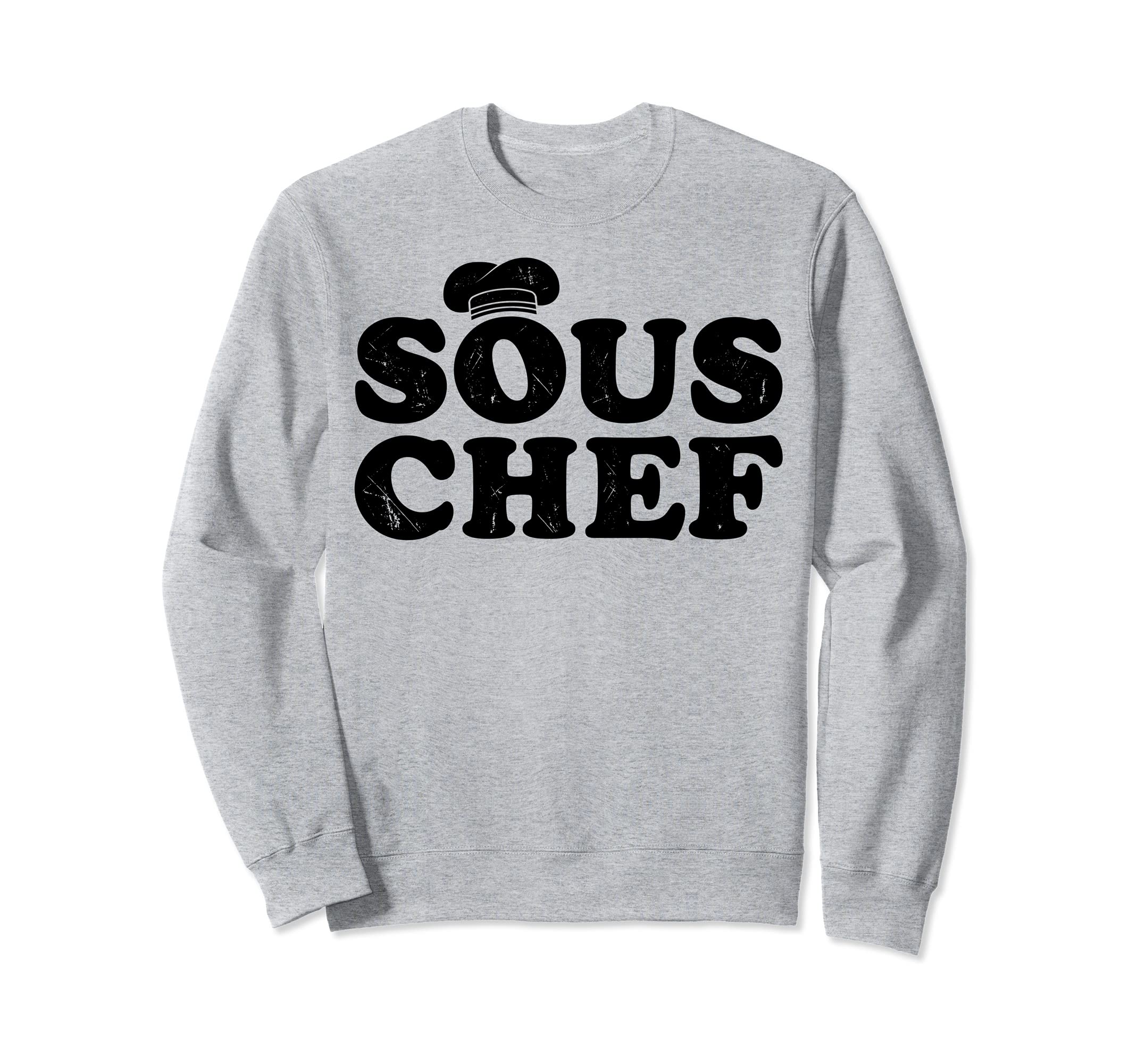 Sous Chef Hat Funny Men Women Cook Cooking Assistant Vintage Sweatshirt