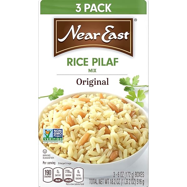 NEAR EAST QUAKER RICE PILAF MIX, ORIGINAL, 18.2 OUNCE (PACK OF 3 BOXES)