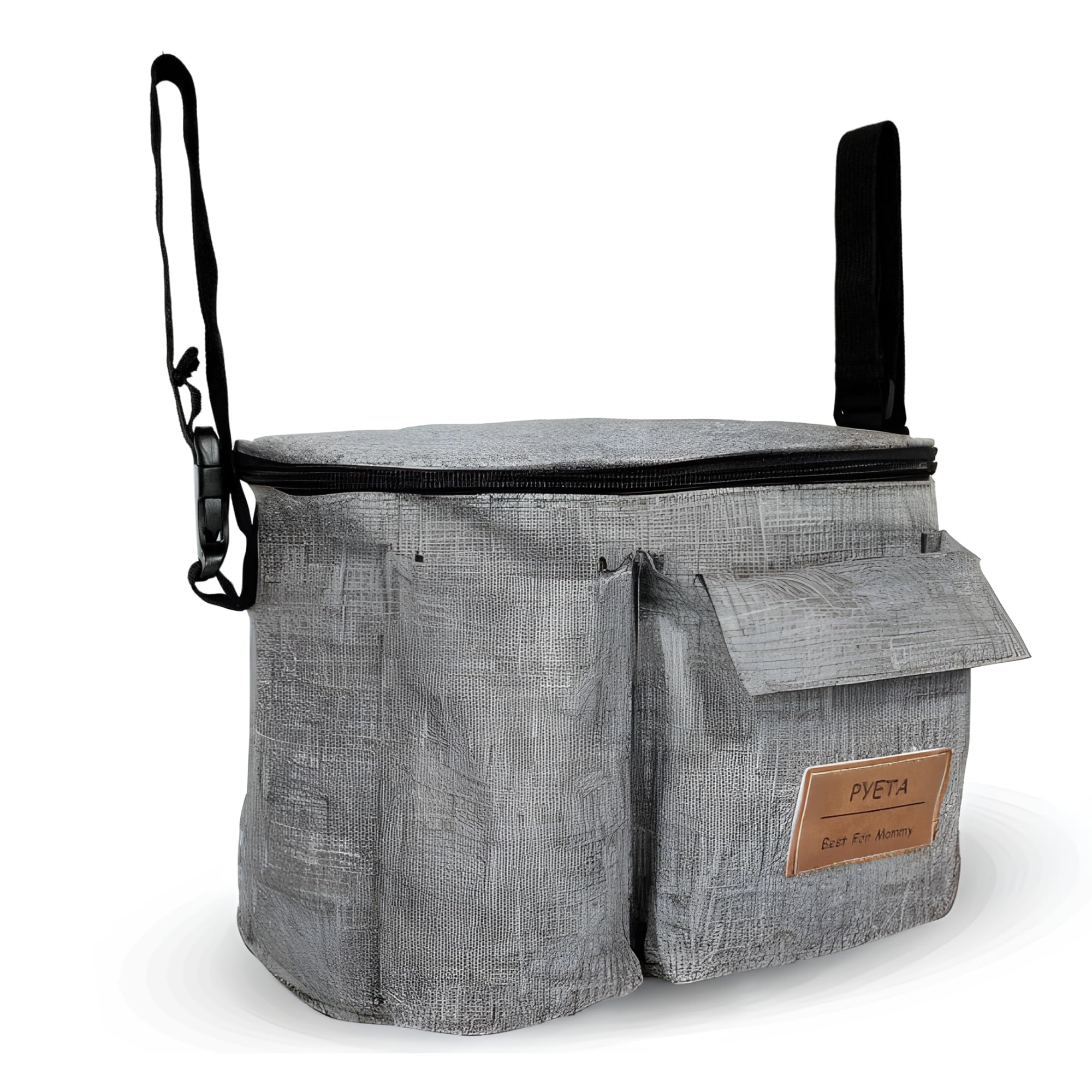 Mandarinmelon Baby Trolley Bag - Stroller Organizer Bag for Mom, Baby Stroller Bag, Maternity Bag for Strollers, Hospital Suitcase or Stroller Backpack., grey, Grande, Versatile