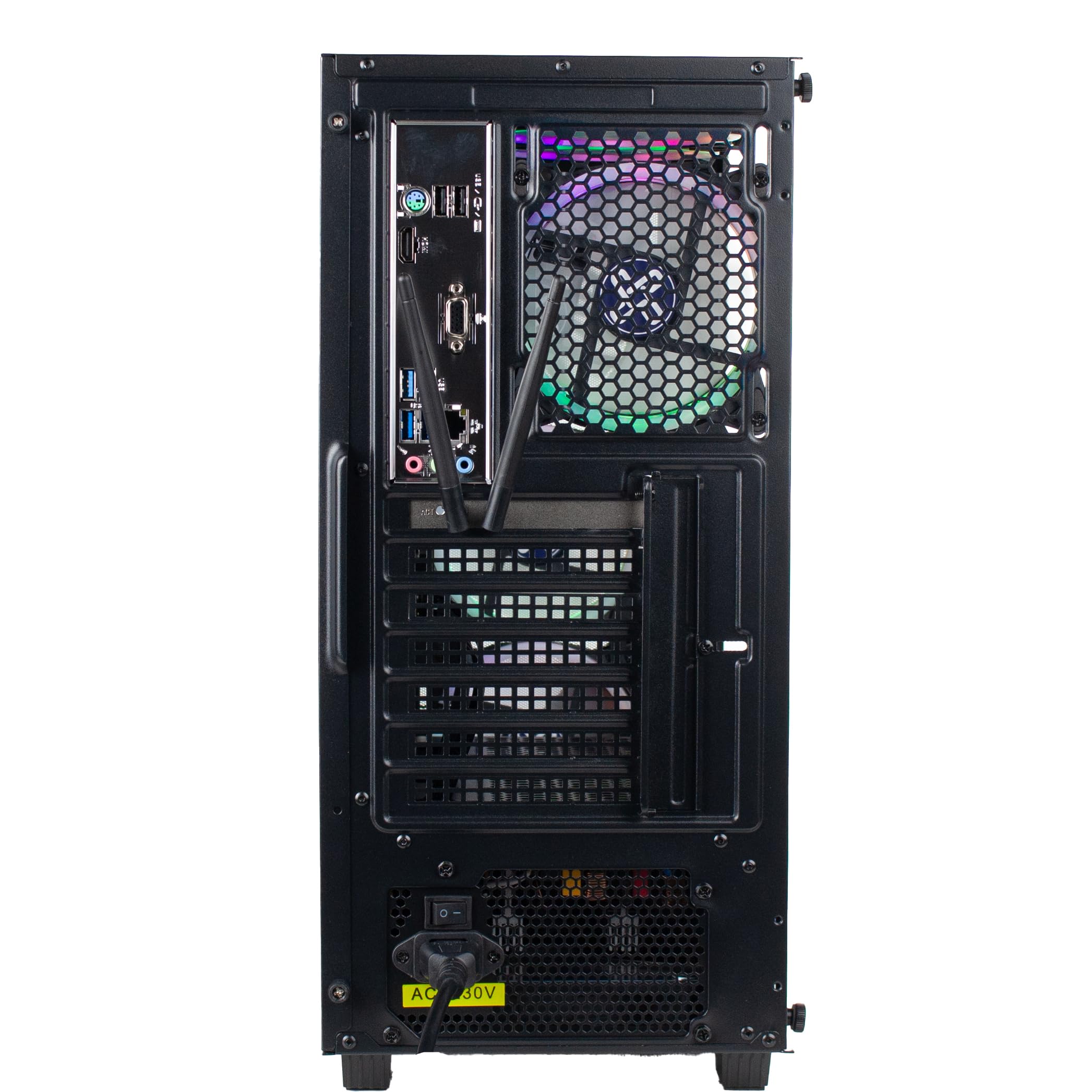 Xum Legend Prebuilt Gaming Pc: Amd Ryzen 5 5600G, Radeon Vega 7 Integrated Graphics, 16Gb Ddr4 Ram, 256Gb Nvme Ssd, 1Tb Hdd, 500W Psu 80+ Bronze, Argb, Wifi 5, Windows 11 Home, Entry Level, Black Case - View 6