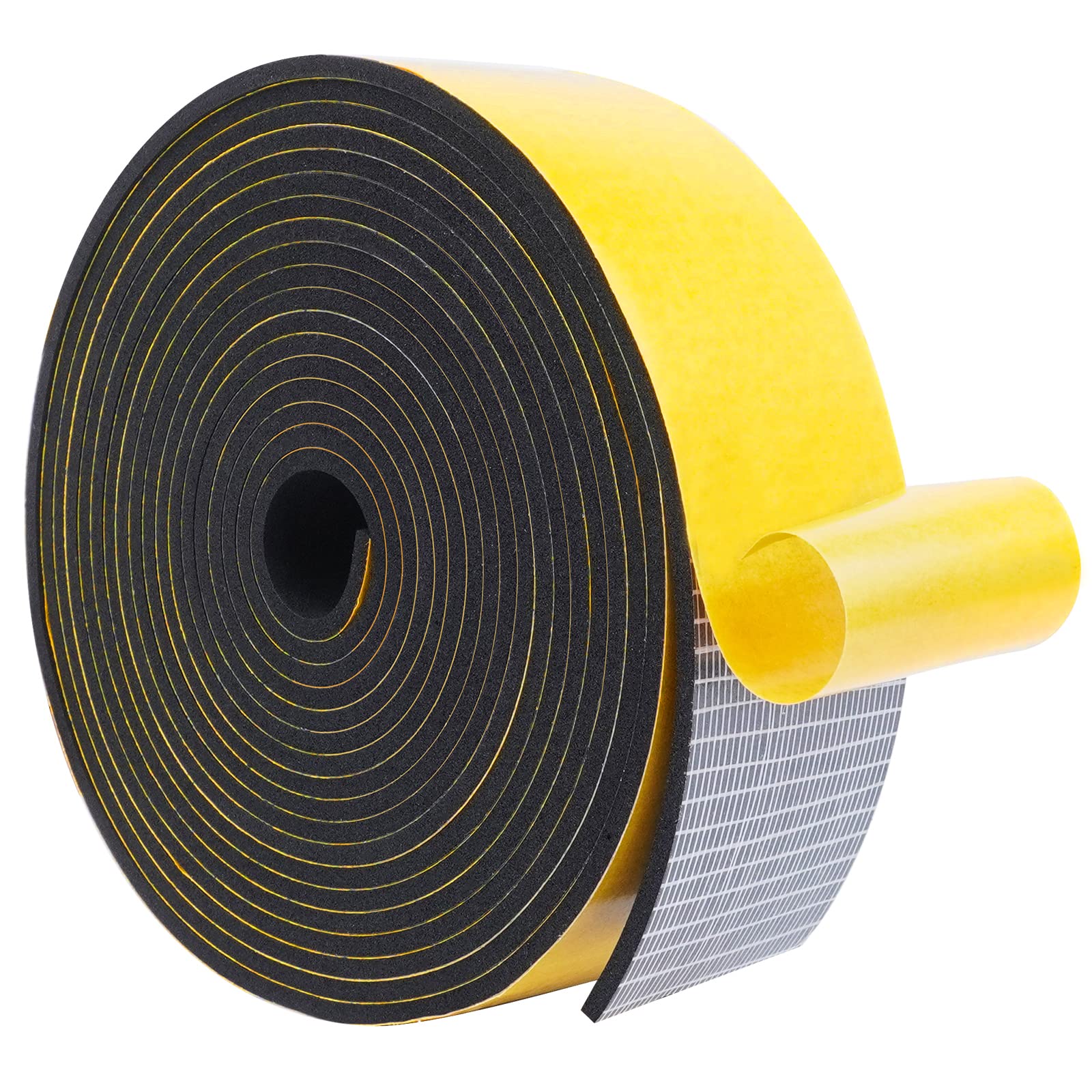 WochiTV Closed Cell Foam Rubber Tape 50mm(W) x 3mm(T) x 5M (L), Weatherstrip, Gasket Seal, Anti-Vibration, Anti-Collision, Shockproof, Furniture Protective