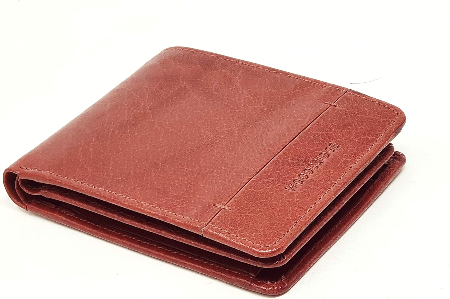 Woodbridge London Designer Mens Leather Trifold Coin Pocket Wallet Multi Card Slots Id Holder NC4002 (Brown) - Image 3