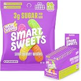 SmartSweets Gummy Worms, Low Sugar Gummy Candy, 5.29oz Share Size Bag | Gluten Free, Plant Based, Healthy Snacks For Adults And Kids, Fiber Candy, Fun Chewy Fruit Flavored Gummies, Healthy Candy