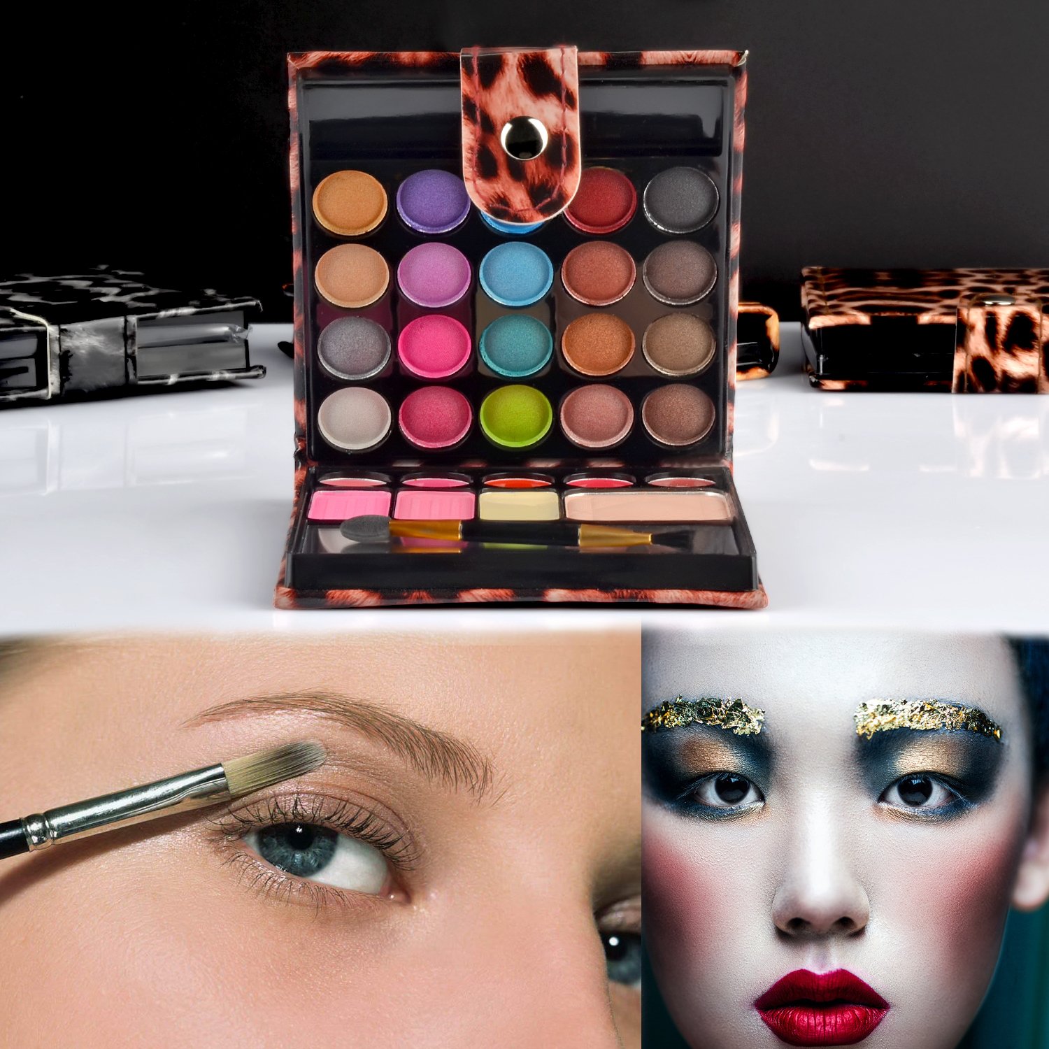 Ecvtop Professional Makeup Kit Eyeshadow Palette Lip Gloss Blush Concealer, 29 Color : Beauty