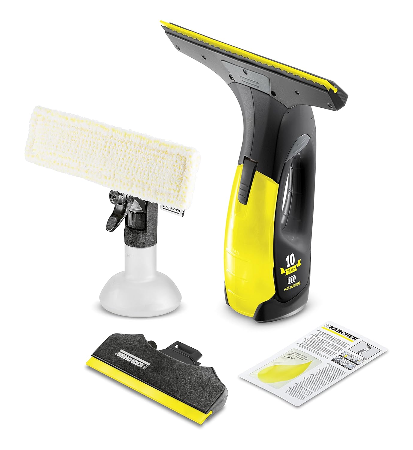 voir Kärcher Nettoyeur de vitres WV 2 Premium, édition spéciale 10 ans +40% d'autonomie sur Amazon