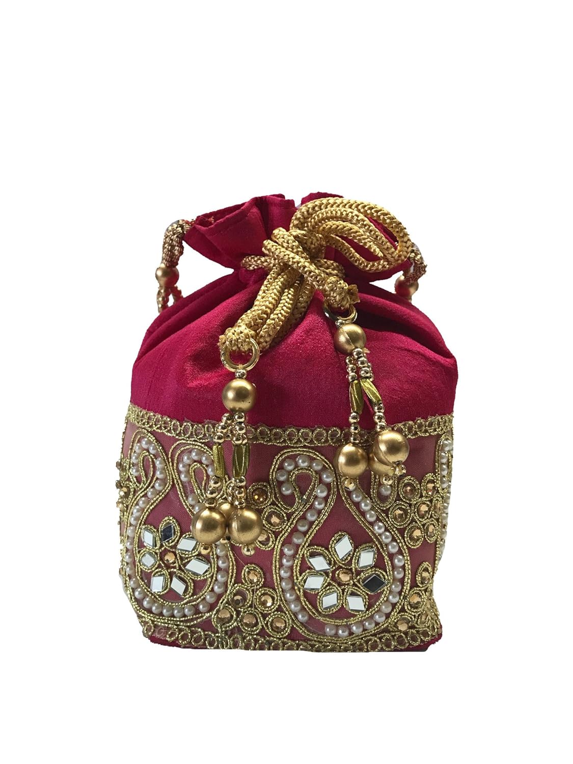 women's multipurpose potli pink wi-68-po-pnk