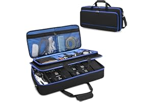 Rexmica Carrying Bag Compatible with Boss ME-80 / GT-1000 / GX-100 / ME-90 Guitar Multi-effects Pedal, Guitar Pedal Board Storage Bag with Compartment for Guitar Cable or Other Accessories, Black