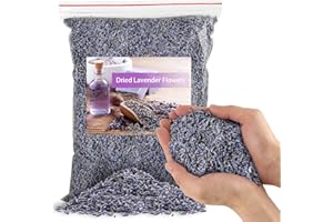 OKXIRI 1/2 Pound Dried Lavender Flowers, Natural Dried Lavender Buds Bulk for Soap Making, Candles, Sachets, Crafts, DIY Projects
