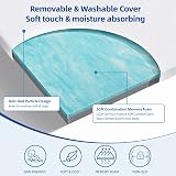wowttrelax Dual-Layer Memory Foam Mattress Topper 90x190x5cm with Cover view 2