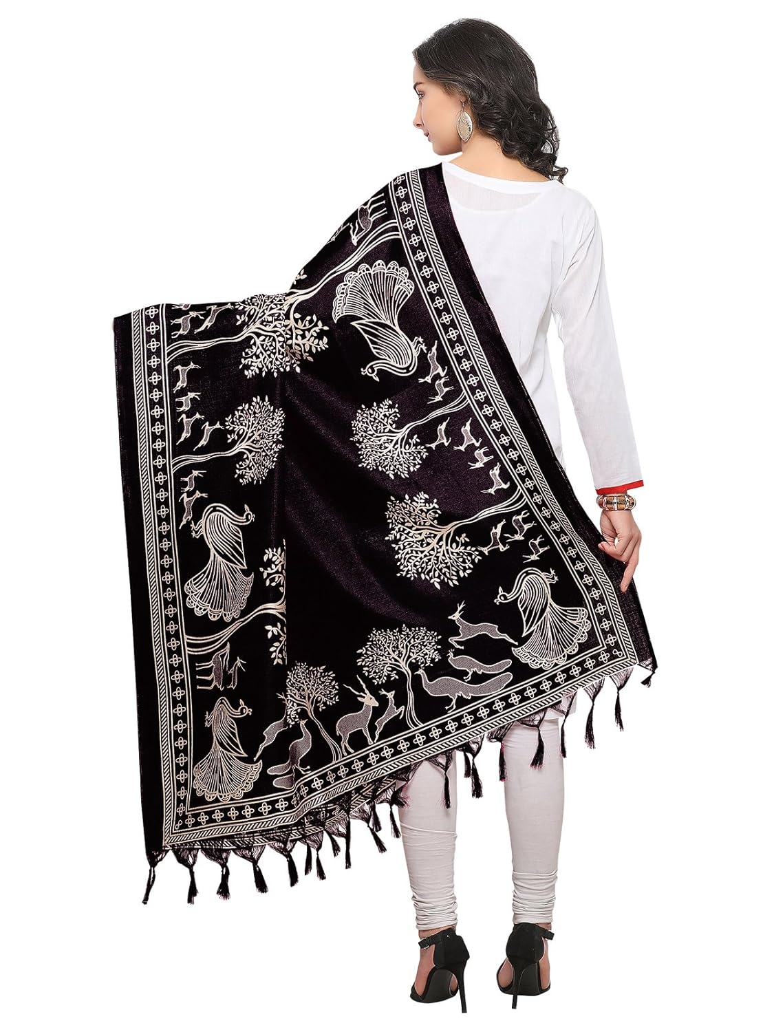 kanchnar women's silk printed dupatta