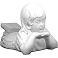 Emsco Group 2247W Day Dreaming Boy Garden Statue, WHITE