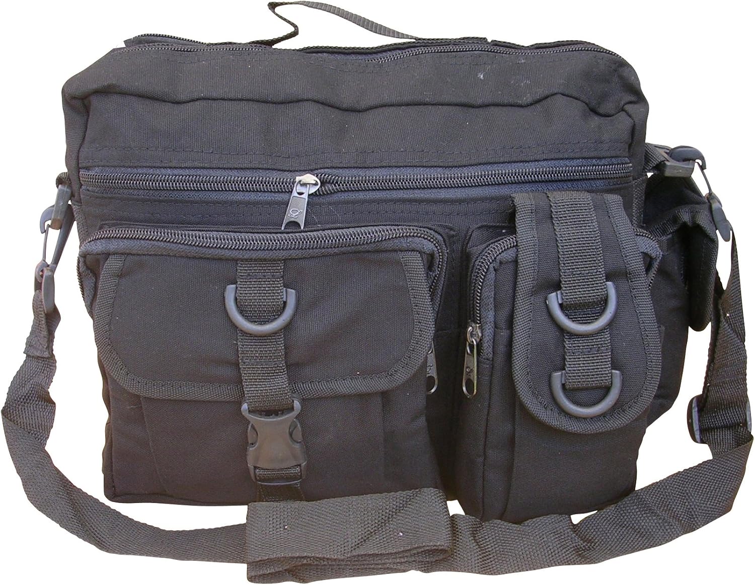 Mens Army Combat Military Travel Shoulder Messenger Satchel Bag Black