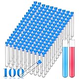 Hoteam 100 Pieces Test Tubes 16 x 100 mm Clear