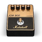 Marshall JCM800 Overdrive Distortion Pedal - Black and Gold | Volume, Gain, Sensitivity and Tone Controls | 9V Battery or DC-powered