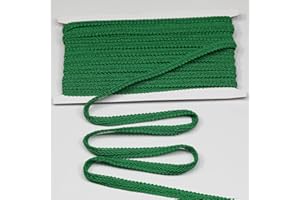 dlboboai Gimp Braid Trim Polyester Braided Ribbon 12 Yards 12mm Wide Centipede Braided Lace Trim for Sewing Crafts Clothing Curtains Accessories Lampshade Home DIY Decoration (Dark Green, 12mm Wide)