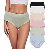 ANLIQI Women's Modal Underwear Soft Hipster Panties for Women Pack Breathable & Moisture Wicking Underwear Ladies Underpants