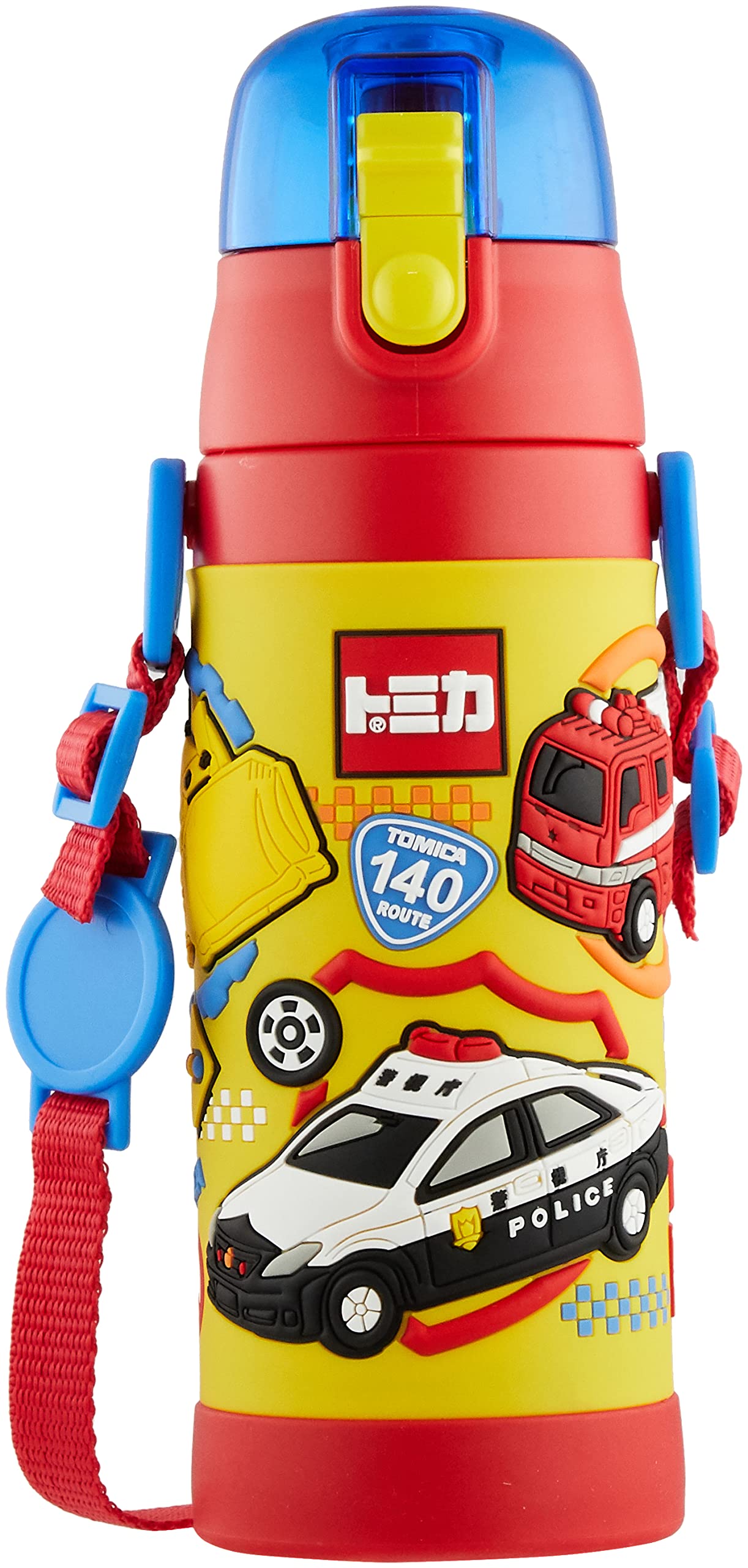 スケーター(Skater) 子供用 ステンレス 水筒 直飲み 480ml トミカ 子供に優しい軽量タイプ 男の子 保冷専用 3D立体プリントwaterbottle スポーツボトル かわいい キッズ 子供 こども 水瓶 SDPV5-A商品画像