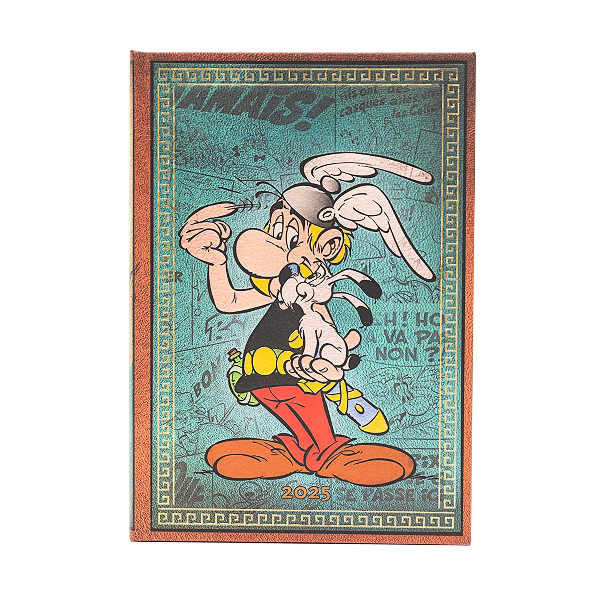 Asterix the Gaul (The Adventures of Asterix) Midi 12-Month Verso Hardback Dayplanner 2025 (Elastic Band Closure)