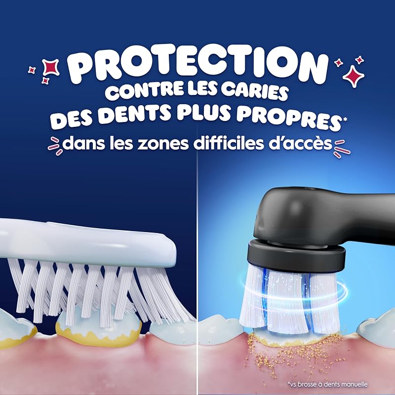 Brosse à Dents Electrique iO Kids, Brossette, Spider-Man, Noire