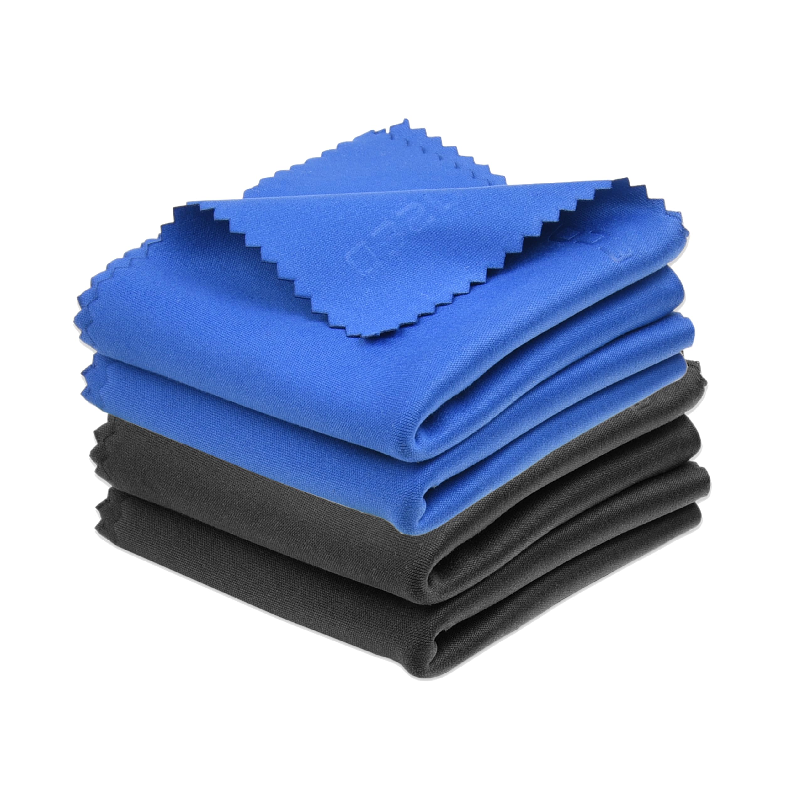 ECO-FUSED Microfiber Cleaning Cloth - 18x18 Inch Microfiber Cloth - Pack of 4 Large Cleaning Cloths - Microfiber Cleaning Cloth for Electronics and Monitors