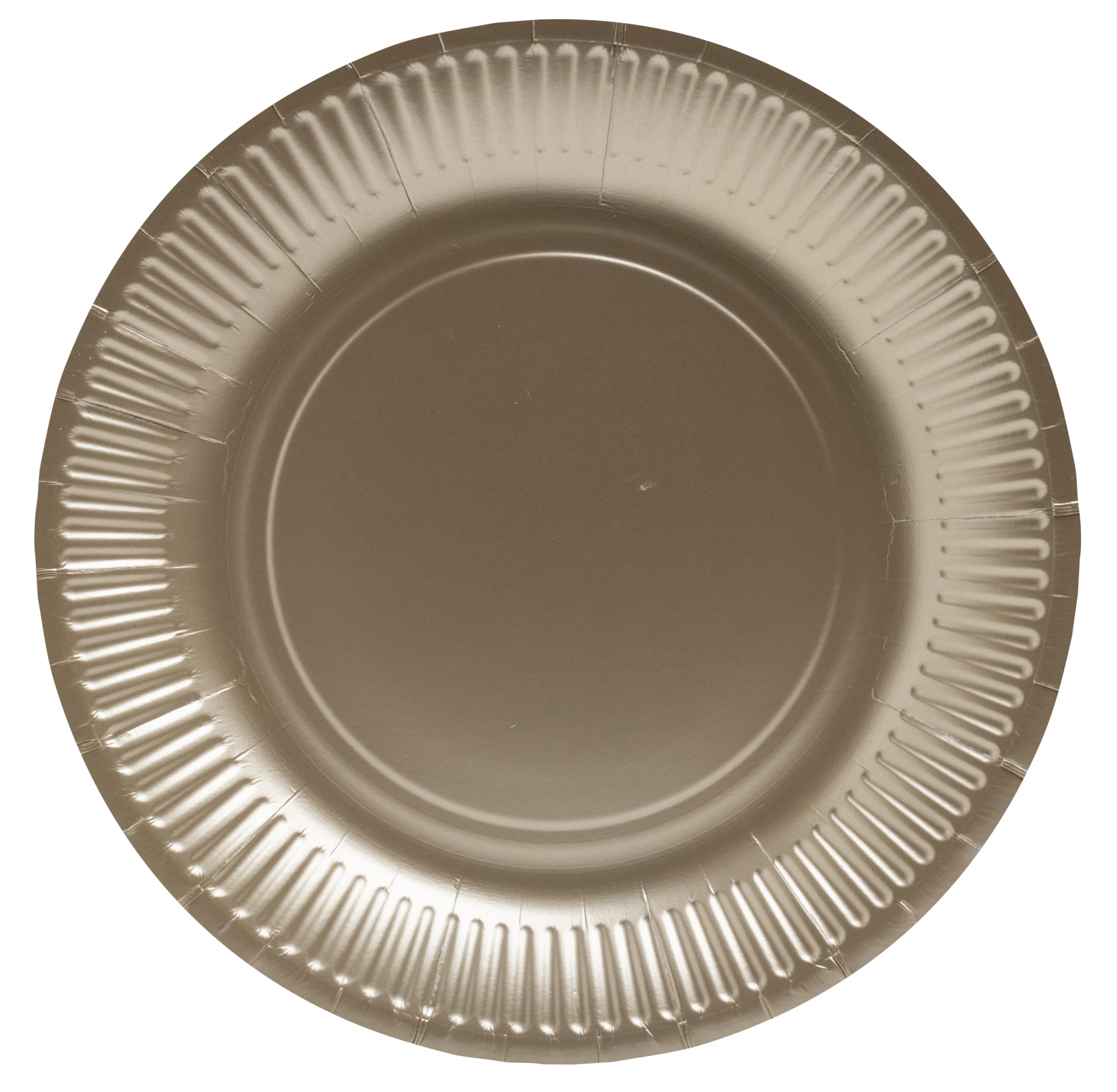 WHEN 21 Pro Tablecloth 79310i 10 Plates Diameter 23 cm Cardboard Gold