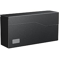 Uniclife Wall Mount Mailbox, Mailboxes for Outside, Large Metal Mail Box for House, Heavy Duty Modern Post Box Letters Drop B