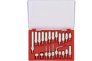 Clockwise Tools Digital Dial Indicators Tip Set, DIPR-01 22 Pieces, UNF 4-48 Threaded