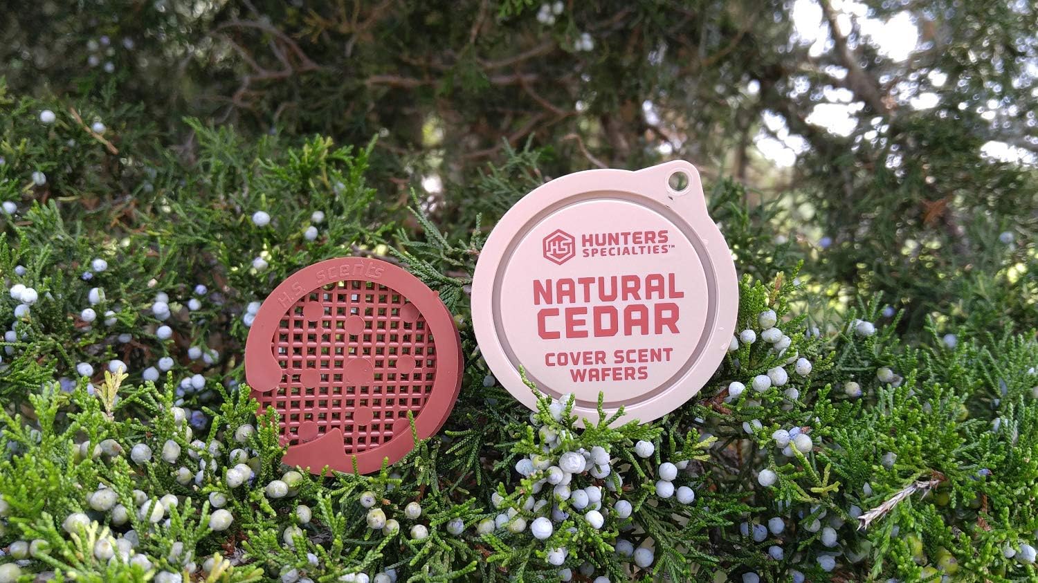 Hunters Specialties LUR3348609 Hunter's Natural Cedar Cover Scent Wafers (3 Pack), Tan : Sports & Outdoors