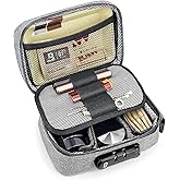 OZCHIN Smell Proof Bag with Combination Lock File Organizer Case Container Medicine Odorless Storage Lock Box Great Gift for Friend