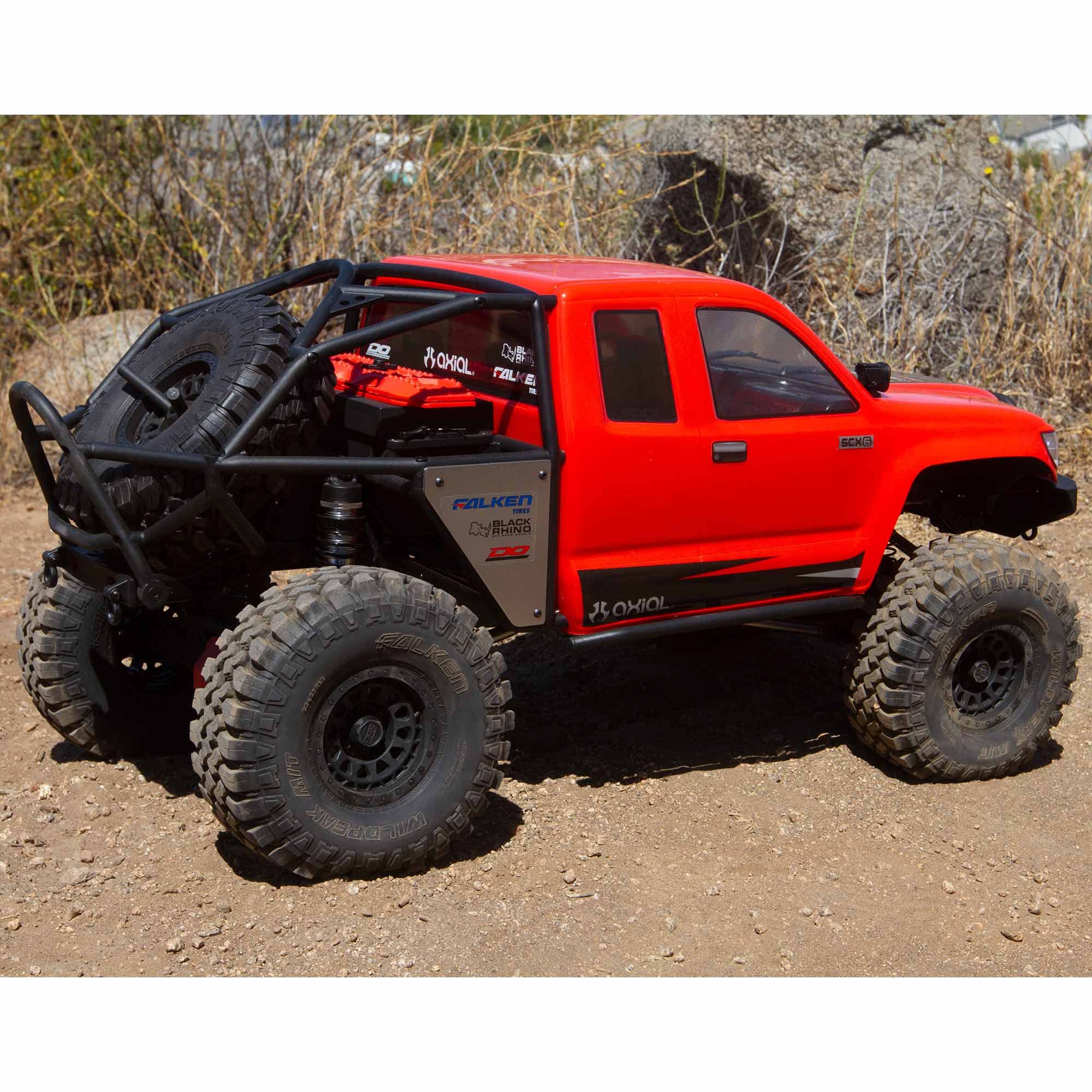 Axial RC Crawler 1/6 SCX6 Trail Honcho 4WD RTR (Transmitter and Receiver Included, Battery and Charger Not Included), Red, AXI05001T1, Trucks Electric