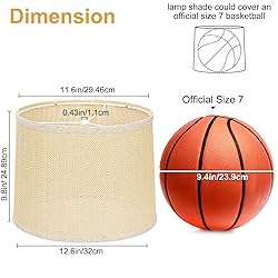 Woven Lampshades Set of 2, Medium Drum Lamp Shades