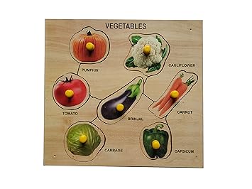 Wissen Economy Wooden Vegetable Learning Puzzle