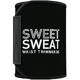 Sports Research® Sweet Sweat Waist Trimmer - Premium Sweat Enhancing Fitness Belt for Women & Men - 5 Adjustable Sizes