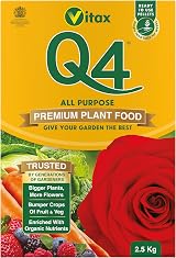 Vitax Q4 All Purpose Plant Food Fertiliser 2.5 Kg Pelleted Slow Release
