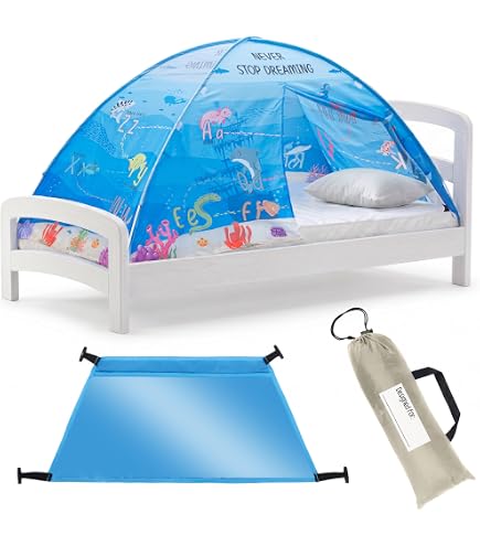 Tent for IKEA Kura Bed for Children | Kids Play or Sleep Fort for Indoors | Kids Tent | Kura Bunkbed Not Included | Back to School Decor