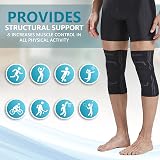 Bodyprox Knee Compression Sleeve 2 Pack Men Women L Size view 6